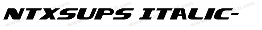 ntxsups Italic字体转换